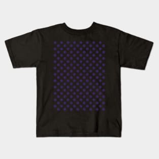 Yin Yang Design - Purple Color Spider Pattern Kids T-Shirt